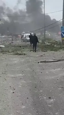 @Open Source Intel: Israeli airstrikes targeting southern Lebanon after the IDF issued evacuation notices to seven towns and villages. Footage from Kfar Tebnit.