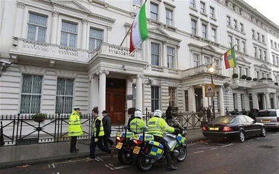 @𝐍𝐢𝐨𝐡 𝐁𝐞𝐫𝐠 🇮🇷 ✡︎: Iranian regime embassies all over the world are calling on their supporters to "sacrifice their lives" for the IRGC and get themselves killed fighting America and Israel.

They are occupied terrorist 