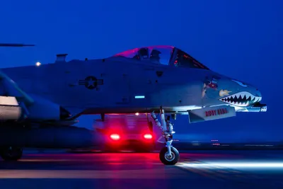 @Open Source Intel: A-10 Thunderbolt II, Diddy Kong taxis at a base in CENTCOM’s area, ready to deliver close air support when needed.