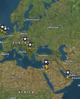 @Open Source Intel: Despite the ceasefire, many USAF assets still require refueling. Here’s how it looked across the Middle East overnight into now.

Tel Aviv is now a major hub for U.S. fuel tankers.