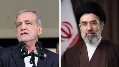 @Open Source Intel: Iranian President Pezeshkian: Met with Supreme Leader Mojtaba Khamenei for two and a half hours in "an atmosphere of trust and direct dialogue."