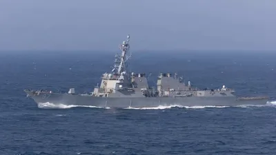 @Open Source Intel: Three U.S. destroyers in the Arabian Sea enforcing the Iran blockade. CENTCOM has redirected 57 commercial vessels and disabled 4 bound for Iranian ports.