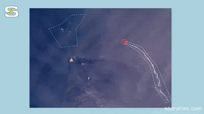 @Babak Taghvaee - The Crisis Watch: Satellite image released by Soar Earth shows a trail of oil behind an Iranian-linked oil tanker after it was hit by U.S. Navy F/A-18E/F Super Hornet fighter jets in the Oman Sea while attempting to pa