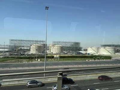 @Babak Taghvaee - The Crisis Watch: BREAKING: The UAE has started constructing cages and implementing other passive defense measures around oil and fuel reservoirs at airports, oil and gas plants to protect them from threats posed by Ir