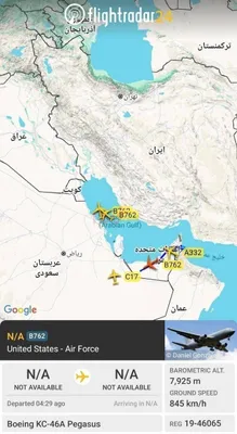 @✡︎𝐋𝐢𝐯𝐞𝐈𝐫𝐚𝐧𝐍𝐞𝐰𝐬🇮🇷🇮🇱: ⚡🇺🇸🇦🇪Reports indicate extensive and heavy activity by American and Emirati refueling aircraft over the Persian Gulf, the Strait of Hormuz, and the Sea of Oman./These aerial movements coincide with