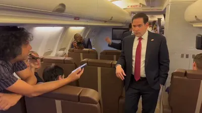 @✡︎𝐋𝐢𝐯𝐞𝐈𝐫𝐚𝐧𝐍𝐞𝐰𝐬🇮🇷🇮🇱: ⚡🇺🇸☢️🦀Marco Rubio, the U.S. Secretary of State, once again emphasized that the straits must remain open and unobstructed./He stated: "What is happening there is illegal, intolerable for the world, 