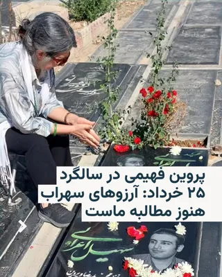 پروین فهیمی، مادر سهراب اعرابی، در سالگرد اعتراضات پس از انتخابات ریاست‌جمهوری ۱۳۸۸ با یادآوری آرزوها و دغدغه‌های فرزندش نوشت که این روزها بیش از گذشته به خواسته‌های سهراب برای «سلامتی، صلح، آزادی، دمocracy» توجه می‌کند.