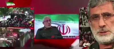 مردی از منبع باز: رئیس سилه‌های قods سپاه پاسداران، اسماعیل قانی، در تلویزیون دولتی ایران زنده حاضر شد - اولین حضور عمومی او پس از شروع جنگ.