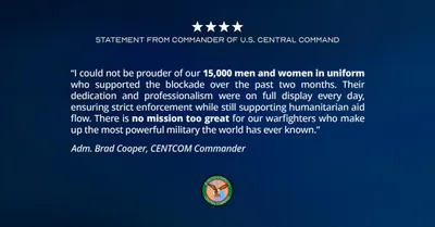 اعلامیه ادمiral Brad Cooper، رئیس CENTCOM:
