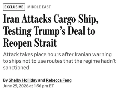 @✡︎𝐋𝐢𝐯𝐞𝐈𝐫𝐚𝐧𝐍𝐞𝐰𝐬🇮🇷🇮🇱: ⚡️🇺🇸🇴🇲🦀🌊🛳Wall Street Journal: The terrorist group IRGC has been responsible for the attack on the container ship «EVER LOVELY»./The Wall Street Journal reported, citing two senior U.S. official