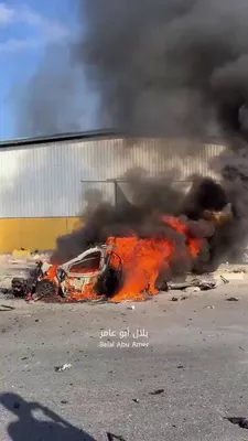 @Open Source Intel: An Israeli airstrike on a vehicle in Al-Maghazi camp killed three Hamas police officers, Gaza's Interior Ministry confirmed.