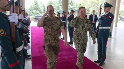 @U.S. Central Command: During an ongoing trip to the Middle East, Adm. Brad Cooper, CENTCOM commander, engaged senior civilian and military leaders in Israel and Lebanon. While in Lebanon, Cooper and his staff met with Pres