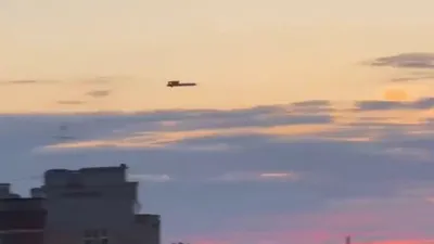 @Open Source Intel: Footage shows two Ukrainian FP-5 Flamingo cruise missiles striking the Titan-Barrikady center in Volgograd, southern Russia, Saturday.