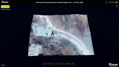 @Open Source Intel: Satellite imagery from Vantor shows tunnel entrances at Iran's Isfahan Nuclear Technology Center still fully blocked with soil nearly a year after Israeli airstrikes and the US Operation Midnight Hamm