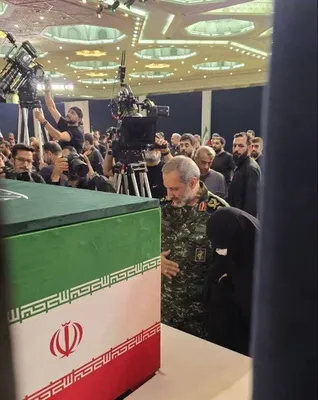 @✡︎𝐋𝐢𝐯𝐞𝐈𝐫𝐚𝐧𝐍𝐞𝐰𝐬🇮🇷🇮🇱: 🚨 IRGC Aerospace Force Commander of the Terrorist IRGC Group Seen in Public for the First Time After the War / Dangerous Terrorist Sayyed Majid Mousavi, Commander of the Aerospace Force of the Terror