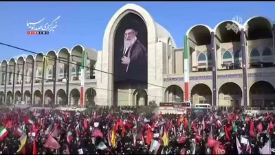 @Shin: Regime fans / Khamenei mourners in Tehran Grand Mosalla chanting "We are the Sijjil missiles, we're the Israel's enemies"
