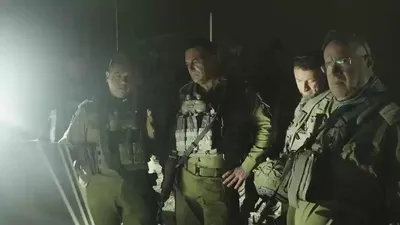 @Open Source Intel: IDF Chief of Staff Gen. Eyal Zamir, from the Beaufort Castle area: Hezbollah built underground systems and tunnels here over decades, with Iranian funding and direction, to threaten northern towns. Ou