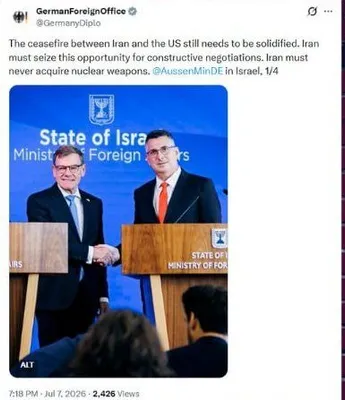 @✡︎𝐋𝐢𝐯𝐞𝐈𝐫𝐚𝐧𝐍𝐞𝐰𝐬🇮🇷🇮🇱: ⚡🇩🇪🇮🇱☢️🦀German Foreign Minister in Israel: The terrorist regime of the Islamic Republic must never acquire nuclear weapons/German Foreign Ministry, coinciding with the visit of this country's for