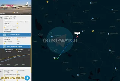 @✡︎𝐋𝐢𝐯𝐞𝐈𝐫𝐚𝐧𝐍𝐞𝐰𝐬🇮🇷🇮🇱: ⚡️🇮🇶🦀Entry of the plane carrying Pezeshkian into the airspace of the terrorist regime of the Islamic Republic/The "IRAN02" plane carrying Masoud Pezeshkian, president of the terrorist regime of the