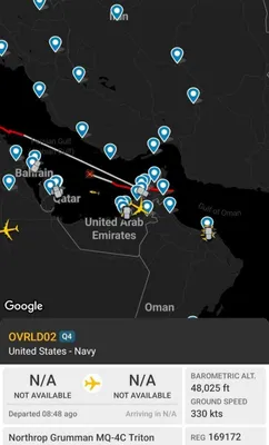 @✡︎𝐋𝐢𝐯𝐞𝐈𝐫𝐚𝐧𝐍𝐞𝐰𝐬🇮🇷🇮🇱: ⚡️🇺🇸🦀U.S. Air Force refueling aircraft turn off their transponders when passing through the Strait of Hormuz/U.S. Air Force refueling aircraft turn off their identification transmitters while flyin