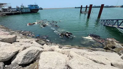 @✡︎𝐋𝐢𝐯𝐞𝐈𝐫𝐚𝐧𝐍𝐞𝐰𝐬🇮🇷🇮🇱: ⚡️🇺🇸🦀Speedboats of the Terrorist IRGC Navy Destroyed in Recent U.S. Attacks/Published Images Show That a Number of Speedboats Belonging to the Terrorist IRGC Group Were Destroyed During Recent U.S.