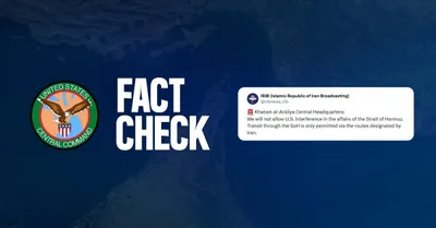 @Shin: Following Iranian state media claims that transit through the Strait of Hormuz is restricted to Iranian-designated routes, U.S. Central Command has refuted the claim, stating Iran does not control the