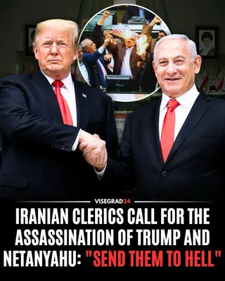 @Visegrád 24: Senior Iranian clerics have called for the assassination of President Donald Trump and Prime Minister Benjamin Netanyahu, declaring in a 10-point statement that killing "the criminal American presiden