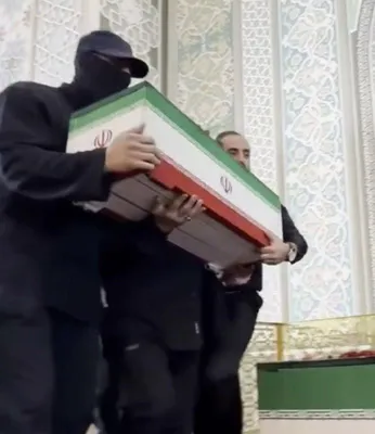 @Open Source Intel: The masked figure who appeared at Ali Khamenei's funeral this week, fueling speculation across Iran, is his eldest grandson Mohammad Javad Khamenei, according to reports from Iran.

His face was cover