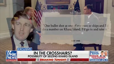 @Open Source Intel: President Trump: "We already hit Kharg Island as you know twice... as far as taking it is concerned, if we degrade them far enough and deep enough back, I would do that."