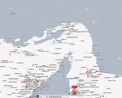 @✡︎𝐋𝐢𝐯𝐞𝐈𝐫𝐚𝐧𝐍𝐞𝐰𝐬🇮🇷🇮🇱: 🚨🇦🇪🦀
Fujairah Port Goes Offline After IRGC Missile Attack/HFI Institute Reports: Fujairah Port in the UAE, one of the region's most critical hubs for tanker transshipments, has gone offline after 