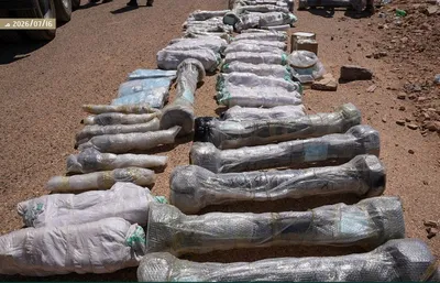 @Open Source Intel: Hundreds of drones, rockets and weapons were found hidden inside an oil tanker at Syria's border with Iraq. Syrian authorities say the shipment was an IRGC smuggling attempt bound for a Syrian port, l
