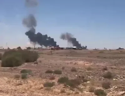 @Babak Taghvaee - The Crisis Watch: BREAKING: The aftermath of the IRGC Aerospace Force’s successful ballistic missile attack on Muwaffaq Salti Air Base in Jordan. The base is still on fire.
Unfortunately, the dormitory and billeting ar
