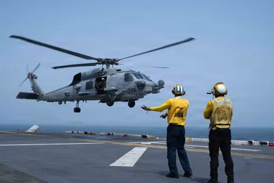 @Open Source Intel: CENTCOM: U.S. forces aboard USS Boxer continue flight operations from the Arabian Sea as CENTCOM enforces the naval blockade on Iran. As of July 20, U.S. forces have redirected seven commercial vessel