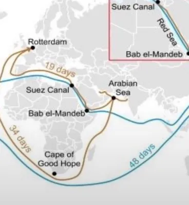 @Visegrád 24: BREAKING:

The Houthis in Yemen have now started issuing warnings on open maritime frequencies near the Bab al-Mandeb Strait, saying that a naval blockade has been imposed in Saudi Arabia and that the