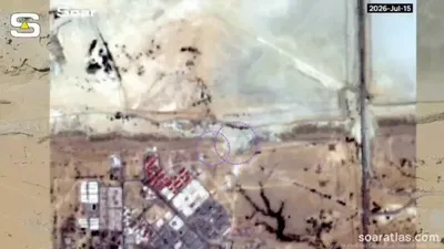 @✡︎𝐋𝐢𝐯𝐞𝐈𝐫𝐚𝐧𝐍𝐞𝐰𝐬🇮🇷🇮🇱: 🚨🇺🇸🦀  
Satellite imagery shows that U.S. attacks were focused on the entrances to underground tunnels at the naval base of the IRGC terrorist group near Konarak. It appears this complex was used t