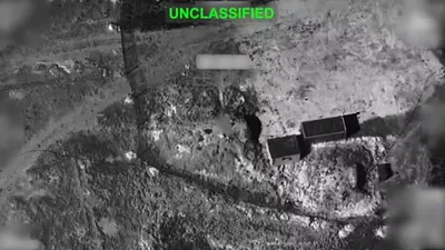 @Babak Taghvaee - The Crisis Watch: BREAKING: A newly released CENTCOM video shows the targets struck by U.S. military aircraft and armed drones in Iran last night. In my assessment, the footage does not show the destruction of any sign