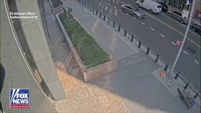 @Open Source Intel: Federal prosecutors release surveillance video of the arrest of Andrew Arrabaca, 43, accused of firebombing an NYC federal building housing FBI and ICE offices.