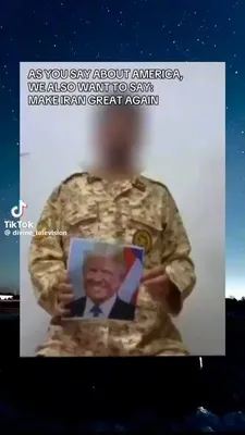 @Eli Afriat 🇮🇱: An Iranian soldier takes a picture of himself in the uniform of the Iranian army (not the Revolutionary Guards) and asks Trump to come and free the country from the regime's oppression, claiming that 