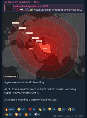 @Visegrád 24: Iranian regime propaganda channels start threatening Ukraine with ballistic missile strikes by Iran.

The threats come after Ukraine struck 2 vessels in the Caspian Sea last night which were used for 