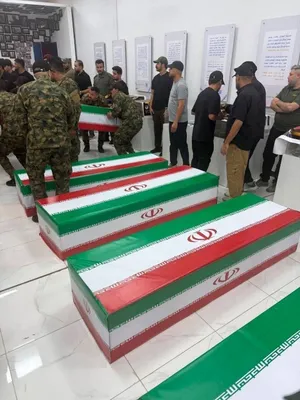 @Open Source Intel: Iranian reports say five IRGC advisors were killed in U.S. and Saudi strikes on PMF positions in Iraq. Coffins have now been shown.