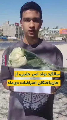 @ایران وایر: The son of Amir Jalini, one of the fatalities of the nationwide protests in Dey 1404, released a video of his visit to his father's gravesite on the anniversary of his father's birth.

Amir Jalini los