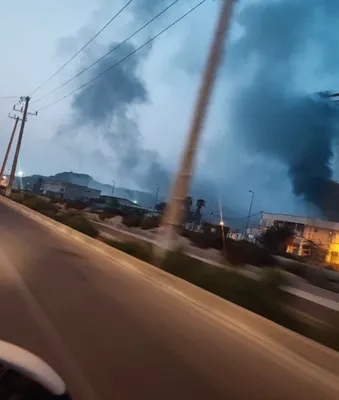 @Shin: Earlier today, Qeshm Island. 
Target was reportedly the Shahid Rudaki site, Belonging to Madineh Monawreh Headquarters of the IRGC Ground Force.
Hormozgan Province, Iran 

(Images: Not mine)