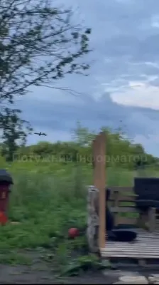 @WarMonitor🇺🇦🇬🇧: Insane footage of a Ukrainian Flamingo cruise missile flying over a garden in Russia.