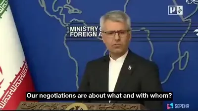 @Open Source Intel: Iran's FM spokesman Baghaei denied any current negotiations with the U.S., saying talks are being held with Oman over a temporary route to ensure safe shipping through the Strait of Hormuz.