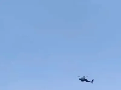 @Babak Taghvaee - The Crisis Watch: BREAKING: The U.S. military is ruling the skies over southern Iran.

Video recorded near Qeshm Island in the Strait of Hormuz, southern Iran, shows a U.S. Army AH-64E Guardian attack helicopter patrol