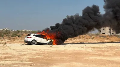 @✡︎𝐋𝐢𝐯𝐞𝐈𝐫𝐚𝐧𝐍𝐞𝐰𝐬🇮🇷🇮🇱: ⚡🇮🇱🇵🇸 
A New Catch
Hamas Police Chief Killed in Israeli Airstrike on Gaza.

In an Israeli airstrike on a vehicle belonging to the terrorist group Hamas in the Sheikh Ajlin neighborhood in the sout