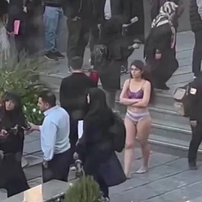 @Masih Alinejad: In Iran, a woman named Ahoo Daryaei harassed by morality police over her “improper” hijab fought back. She stripped to her underwear and walked through University, turning her body into a weapon of pr