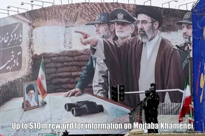 @✡︎𝐋𝐢𝐯𝐞𝐈𝐫𝐚𝐧𝐍𝐞𝐰𝐬🇮🇷🇮🇱: ⚡🇺🇸🦀
The U.S. Department of State's reward of up to $10 million for information on Ayatollah Gay Mojtaba Khamenei, through the "Rewards for Justice" program, remains active.
The $10 million figure 