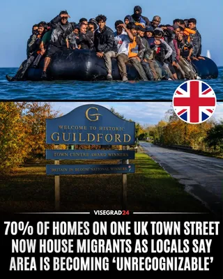 @Visegrád 24: Residents in Guildford, Surrey, UK, are raising concerns over the growing concentration of migrants being housed in residential properties across the town.

As many as 70% of the homes on one particul