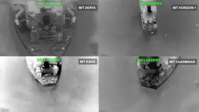 @Open Source Intel: CENTCOM confirmed that its forces destroyed 5 Iranian crude oil carriers: 

- M/T DERYA (IMO 9569700)
- M/T HORIZON 1 (IMO 9130456)
- M/T KAVIZ (IMO 9282041)
- M/T CHARMINAR (IMO 9318022)
- M/T RIESCO